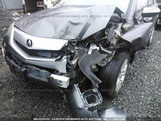 5J8TB2H57BA001874 - 2011 ACURA RDX TECHNOLOGY GRAY photo 6