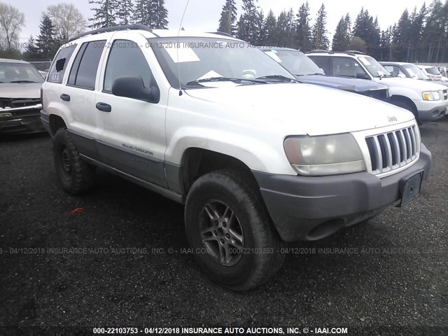 1J4GW48S84C131279 - 2004 JEEP GRAND CHEROKEE LAREDO/COLUMBIA/FREEDOM WHITE photo 1