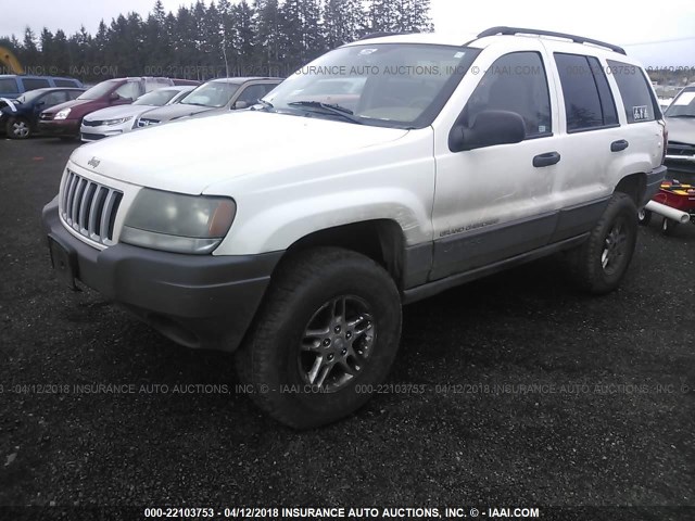 1J4GW48S84C131279 - 2004 JEEP GRAND CHEROKEE LAREDO/COLUMBIA/FREEDOM WHITE photo 2