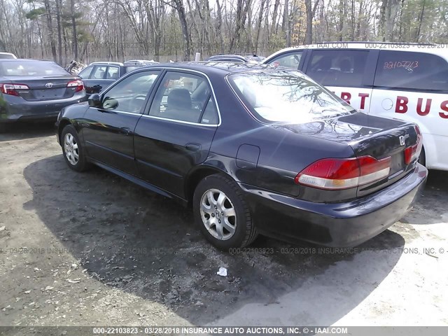 1HGCG66862A006795 - 2002 HONDA ACCORD EX/SE BLACK photo 3