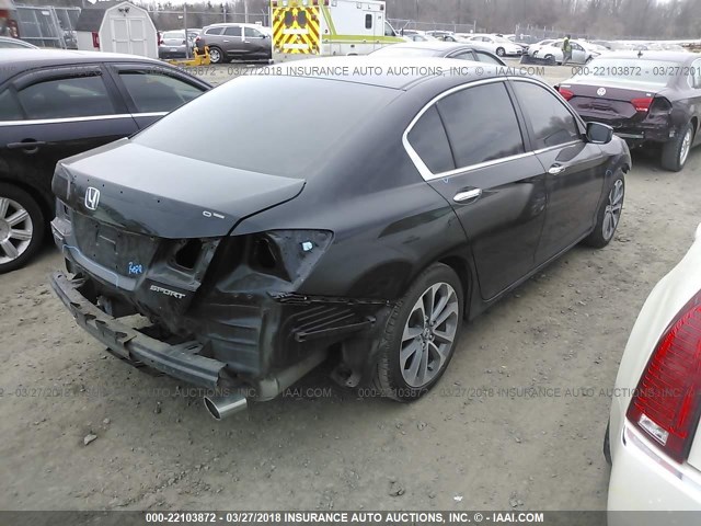 1HGCR2F53FA103936 - 2015 HONDA ACCORD SPORT Қара фото 4