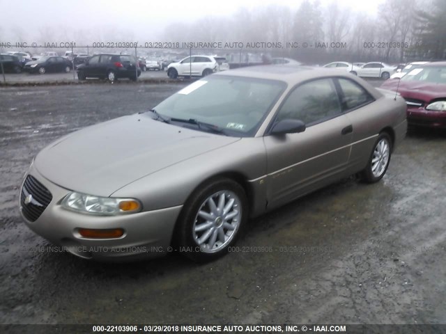 4C3AU52N8WE150970 - 1998 CHRYSLER SEBRING LXI BEIGE photo 2