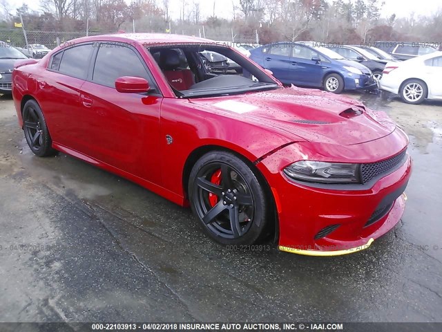 2C3CDXL99HH669318 - 2017 DODGE CHARGER SRT HELLCAT RED photo 1