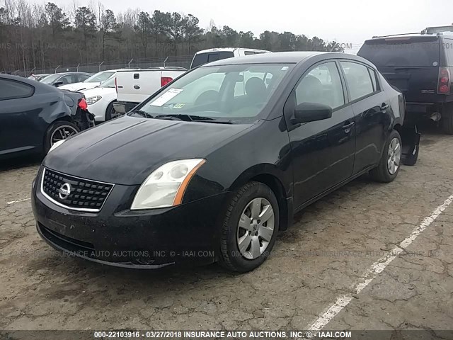 3N1AB61E98L729692 - 2008 NISSAN SENTRA 2.0/2.0S/2.0SL BLACK photo 2