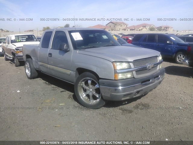 2GCEC19T541151135 - 2004 CHEVROLET SILVERADO C1500 SILVER photo 1