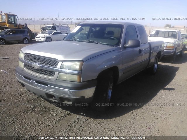 2GCEC19T541151135 - 2004 CHEVROLET SILVERADO C1500 SILVER photo 2