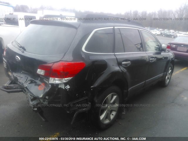 4S4BRBSC8D3256792 - 2013 SUBARU OUTBACK 2.5I LIMITED BLACK photo 4