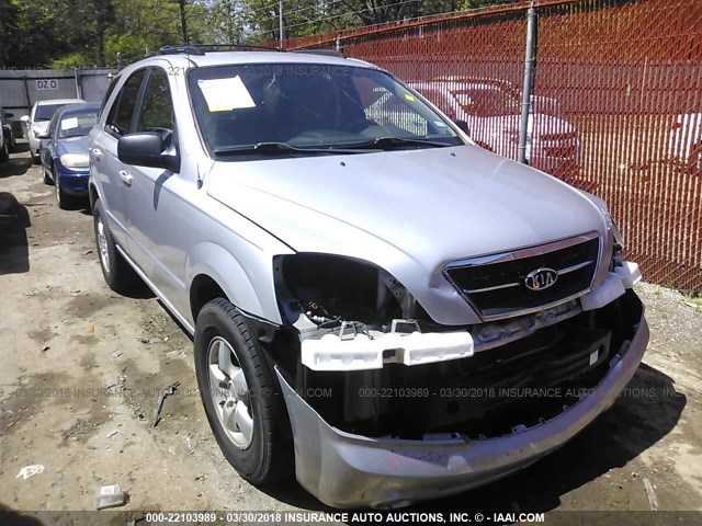 KNDJD733565571440 - 2006 KIA SORENTO EX/LX SILVER photo 1