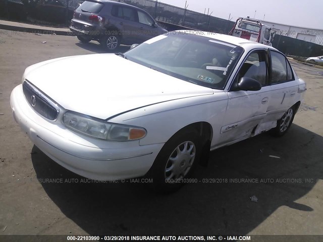 2G4WS52J211154668 - 2001 BUICK CENTURY CUSTOM WHITE photo 2