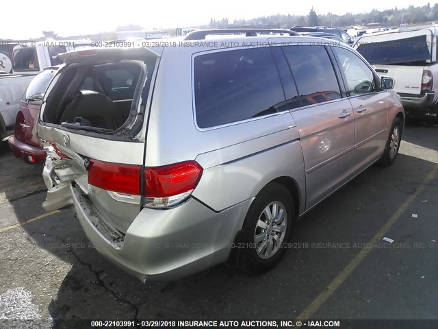 5FNRL38778B406016 - 2008 HONDA ODYSSEY EXL ვერცხლისფერი ფოტო 4
