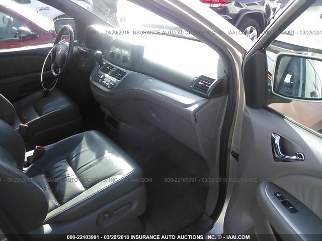 5FNRL38778B406016 - 2008 HONDA ODYSSEY EXL ვერცხლისფერი ფოტო 5