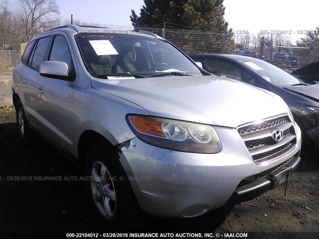 5NMSG13D77H065933 - 2007 HYUNDAI SANTA FE GLS SILVER photo 1