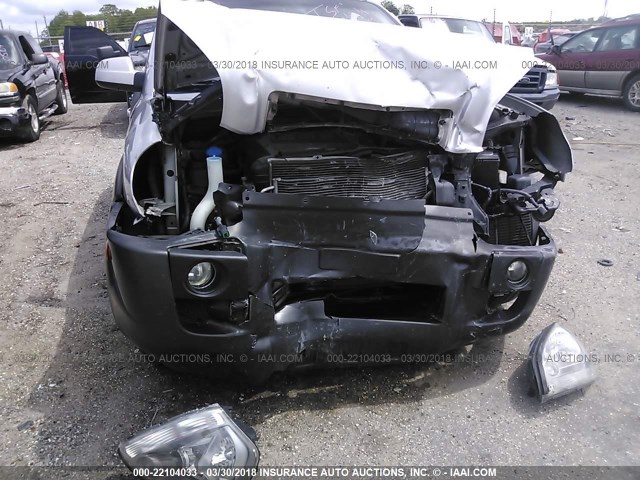 KM8JN12D66U442287 - 2006 HYUNDAI TUCSON GLS/LIMITED 银色 照片 6