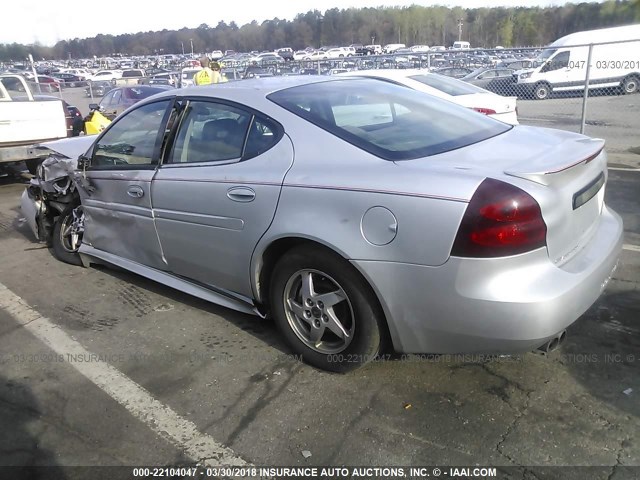 2G2WS522541138664 - 2004 PONTIAC GRAND PRIX GT2 SILVER photo 3