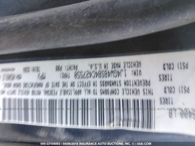 1J4GW48S84C427550 - 2004 JEEP GRAND CHEROKEE LAREDO/COLUMBIA/FREEDOM 蓝色 照片 9