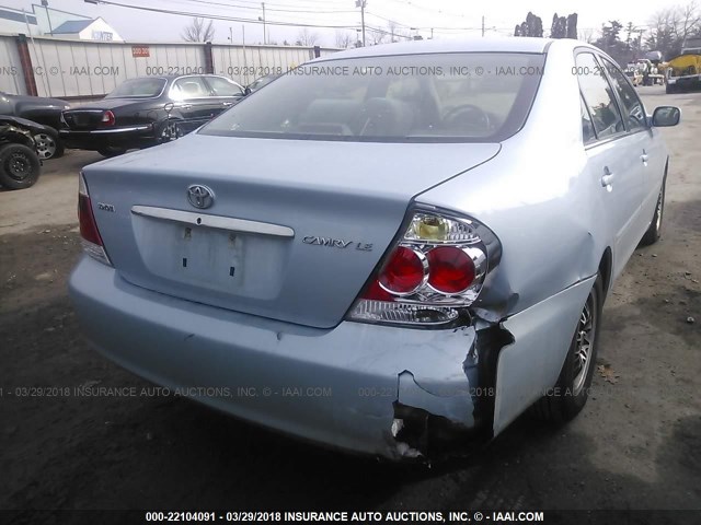 4T1BE32K56U711569 - 2006 TOYOTA CAMRY LE/XLE/SE Light Blue photo 4