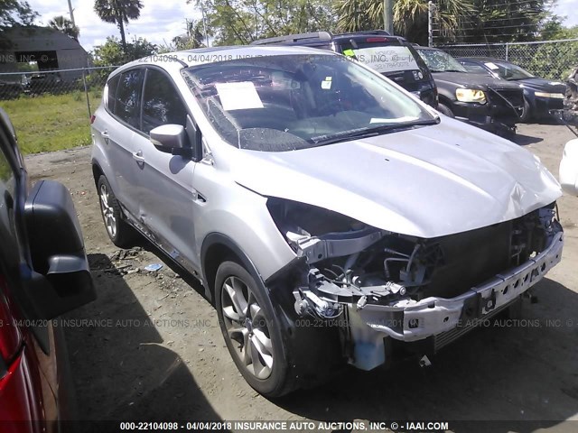 1FMCU0H97DUC94530 - 2013 FORD ESCAPE SEL SILVER photo 1