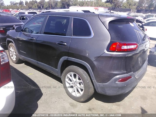 1C4PJLCB3FW782455 - 2015 JEEP CHEROKEE LATITUDE GRAY photo 3