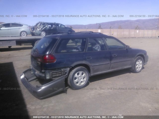 4S3BG6851X7619134 - 1999 SUBARU LEGACY OUTBACK/SSV/LIMITED/30TH BLUE photo 4