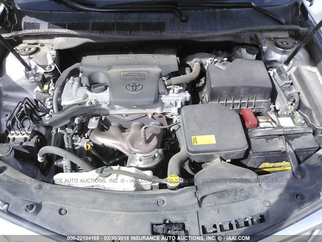 4T4BF1FK2CR172860 - 2012 TOYOTA CAMRY SE/LE/XLE 银色 照片 10