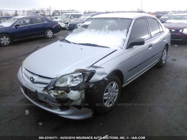 2HGES16395H571627 - 2005 HONDA CIVIC DX VP 银色 照片 2