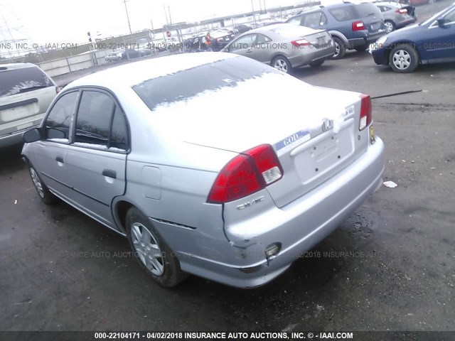 2HGES16395H571627 - 2005 HONDA CIVIC DX VP 银色 照片 3