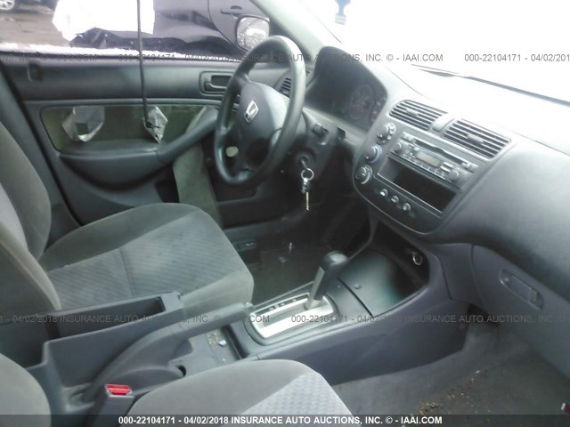 2HGES16395H571627 - 2005 HONDA CIVIC DX VP 银色 照片 5