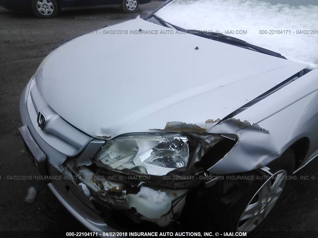 2HGES16395H571627 - 2005 HONDA CIVIC DX VP 银色 照片 6