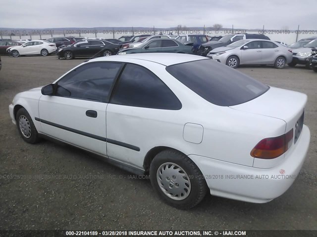 1HGEJ6121TL045703 - 1996 HONDA CIVIC DX WHITE photo 6