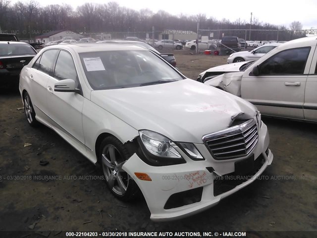 WDDHF8HB4AA259680 - 2010 MERCEDES-BENZ E 350 4MATIC WHITE photo 1