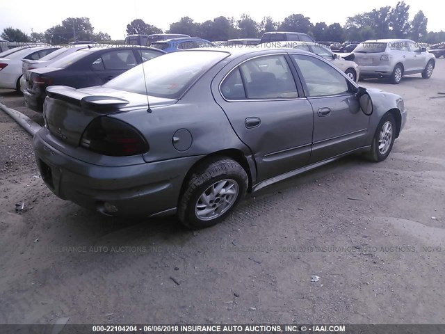 1G2NF52E44M606348 - 2004 PONTIAC GRAND AM SE1 GRAY photo 4