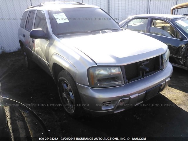 1GNDT13S822244781 - 2002 CHEVROLET TRAILBLAZER  GRAY photo 1