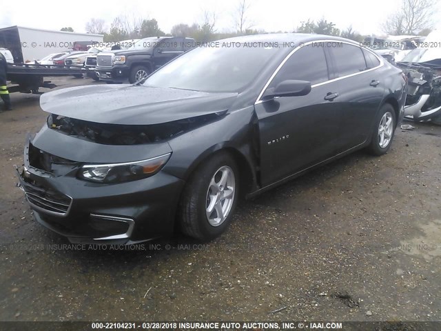 1G1ZB5ST5HF107469 - 2017 CHEVROLET MALIBU LS 灰色 照片 2