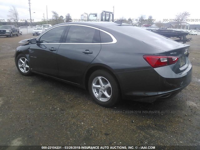 1G1ZB5ST5HF107469 - 2017 CHEVROLET MALIBU LS 灰色 照片 3