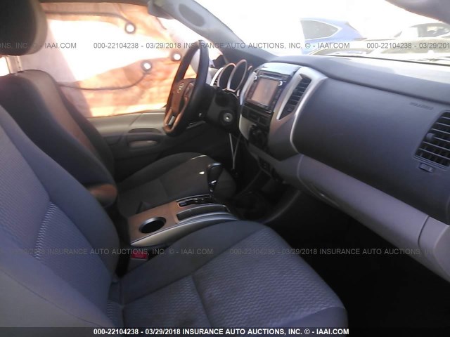 5TFJX4GN7FX041511 - 2015 TOYOTA TACOMA DOUBLE CAB PRERUNNER GRAY photo 5