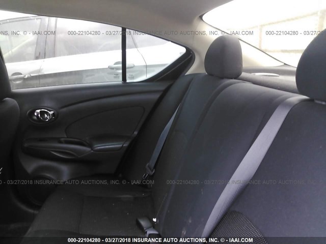 3N1CN7APXDL893308 - 2013 NISSAN VERSA S/S PLUS/SV/SL SILVER photo 8