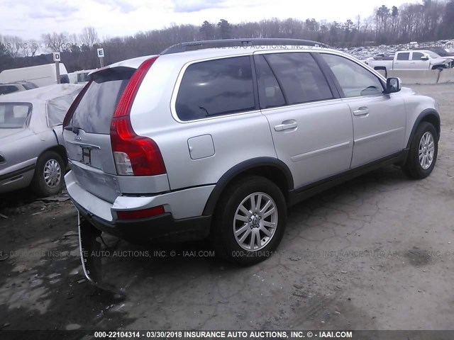 YV4CZ982181448232 - 2008 VOLVO XC90 3.2 SILVER photo 4