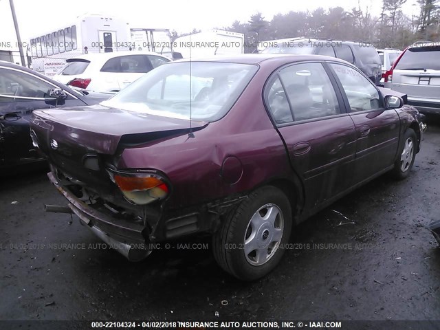 1G1NE52J616144704 - 2001 CHEVROLET MALIBU LS მუქწითელი ფოტო 4