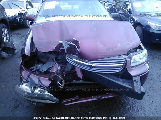 1G1NE52J616144704 - 2001 CHEVROLET MALIBU LS მუქწითელი ფოტო 6