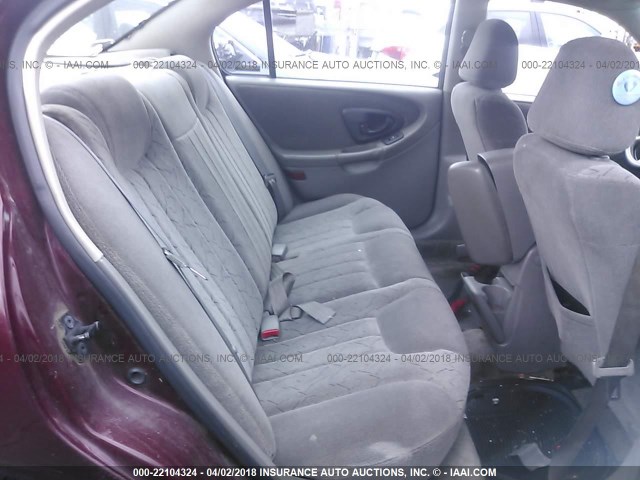 1G1NE52J616144704 - 2001 CHEVROLET MALIBU LS მუქწითელი ფოტო 8