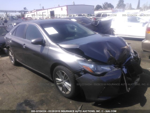 4T1BF1FK1FU477359 - 2015 TOYOTA CAMRY LE/XLE/SE/XSE GRAY photo 1