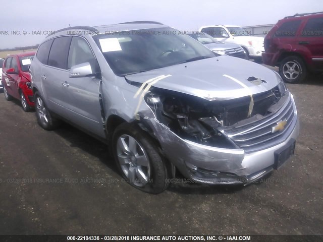 1GNKVJKD0EJ244031 - 2014 CHEVROLET TRAVERSE LTZ SILVER photo 1