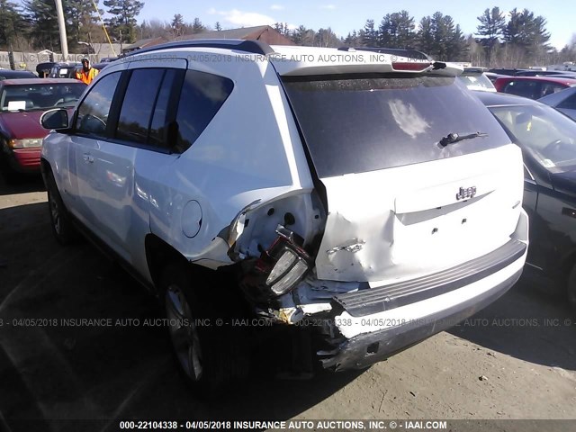 1C4NJDEB0GD616580 - 2016 JEEP COMPASS LATITUDE 白色 照片 3