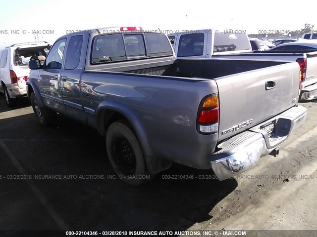 5TBRT3819YS064004 - 2000 TOYOTA TUNDRA ACCESS CAB LIMITED SILVER photo 3