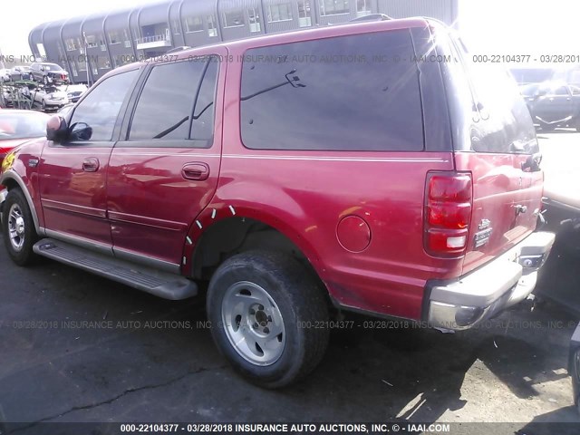 1FMRU1765YLC12913 - 2000 FORD EXPEDITION EDDIE BAUER RED photo 3