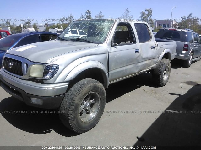 5TEGN92N83Z218446 - 2003 TOYOTA TACOMA DOUBLE CAB PRERUNNER SILVER photo 6