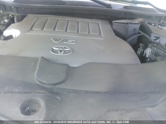 4T1BK3EK5BU132127 - 2011 TOYOTA CAMRY SE/LE/XLE ვერცხლისფერი ფოტო 10