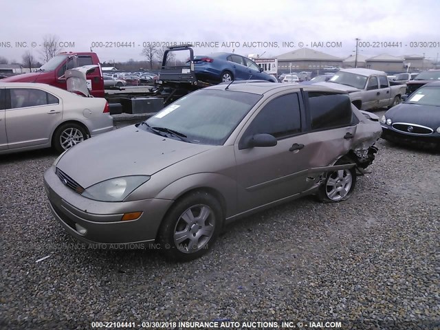 1FAFP38343W240682 - 2003 FORD FOCUS ZTS GOLD photo 2