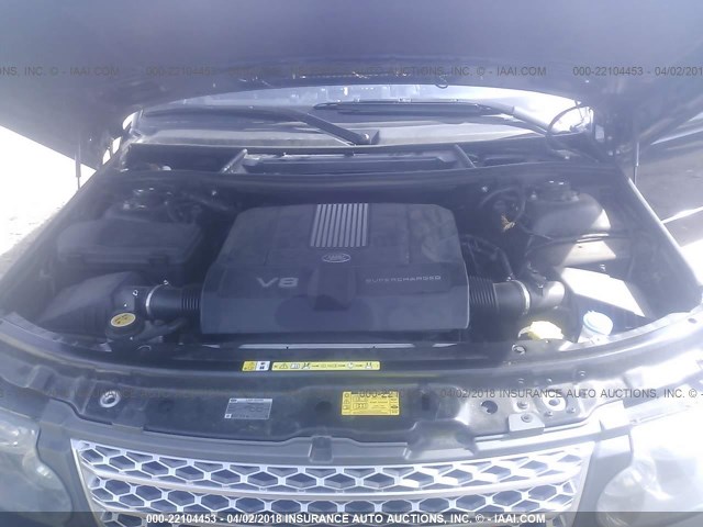 SALMP1E48AA324381 - 2010 LAND ROVER RANGE ROVER AUTOBIOGRAPHY BLACK photo 10