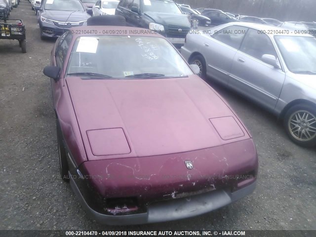 1G2PG119XHP226745 - 1987 PONTIAC FIERO GT BURGUNDY photo 6